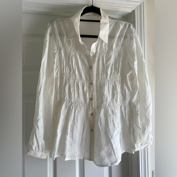 Lolita Tops - Lolita Tiered Button Up Shirt